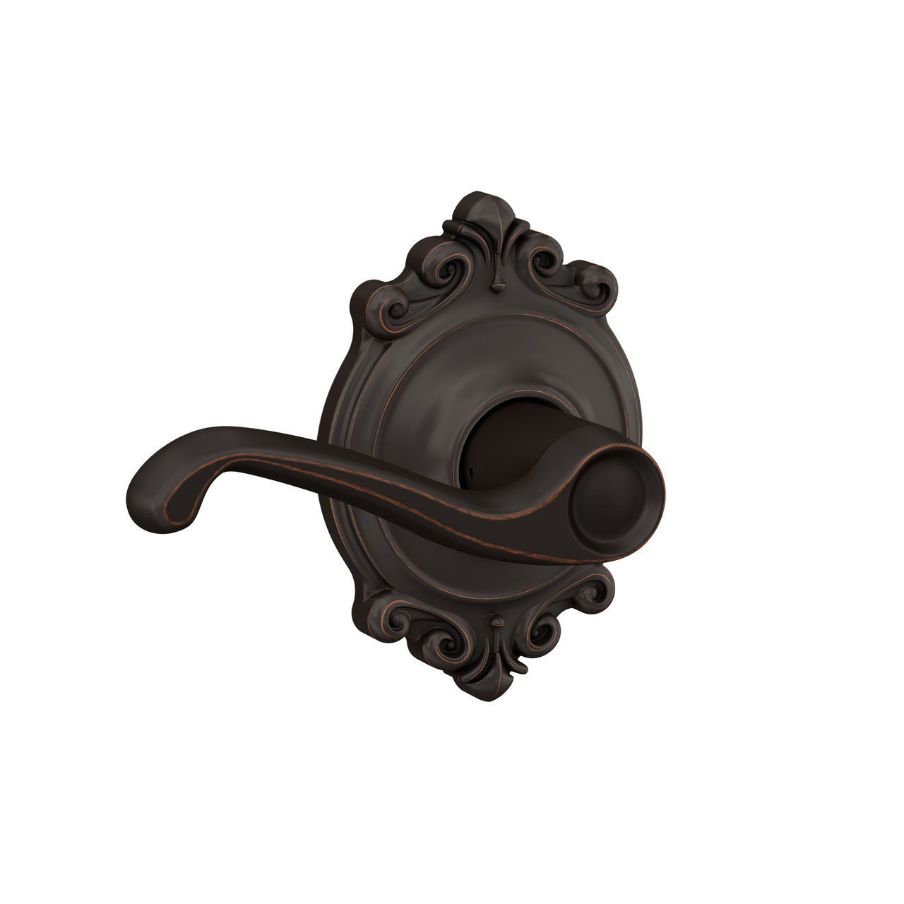 Flair Lever Hall & Closet Lock with Brookshire Trim