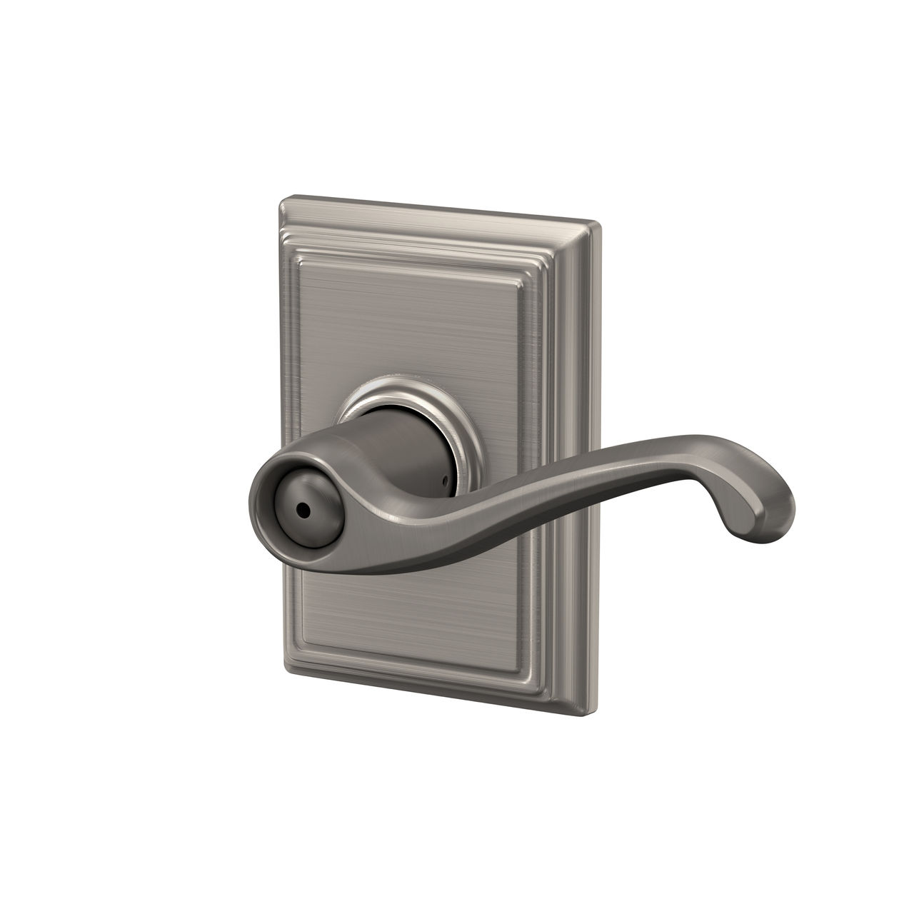 Flair Lever Bed & Bath Lock with Addison Trim
