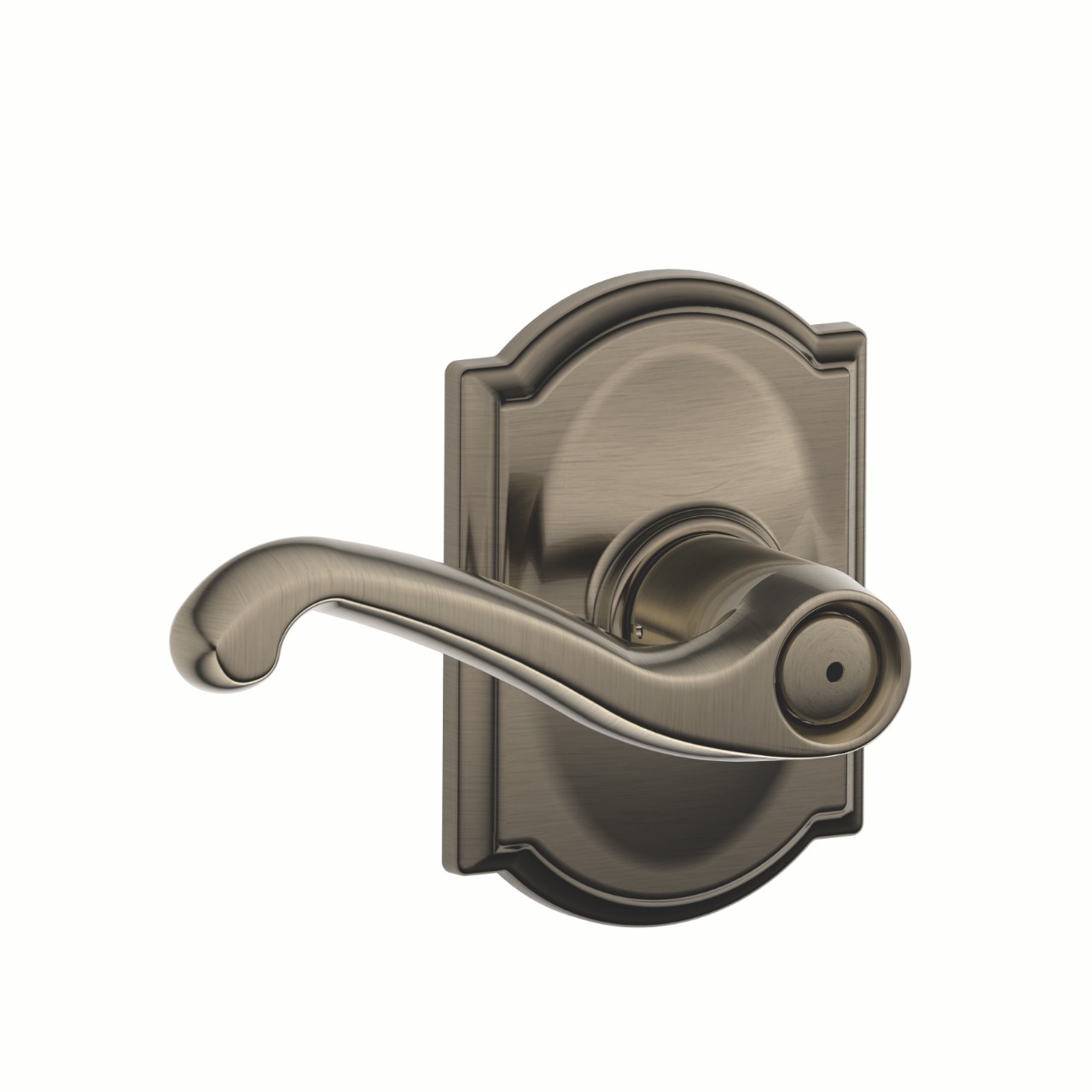 Flair Lever Bed & Bath Lock with Camelot Trim