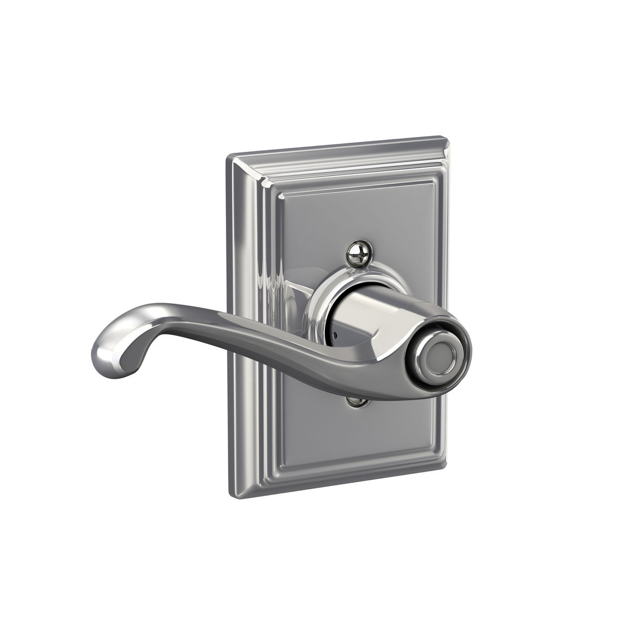Flair Lever Bed & Bath Lock with Addison Trim