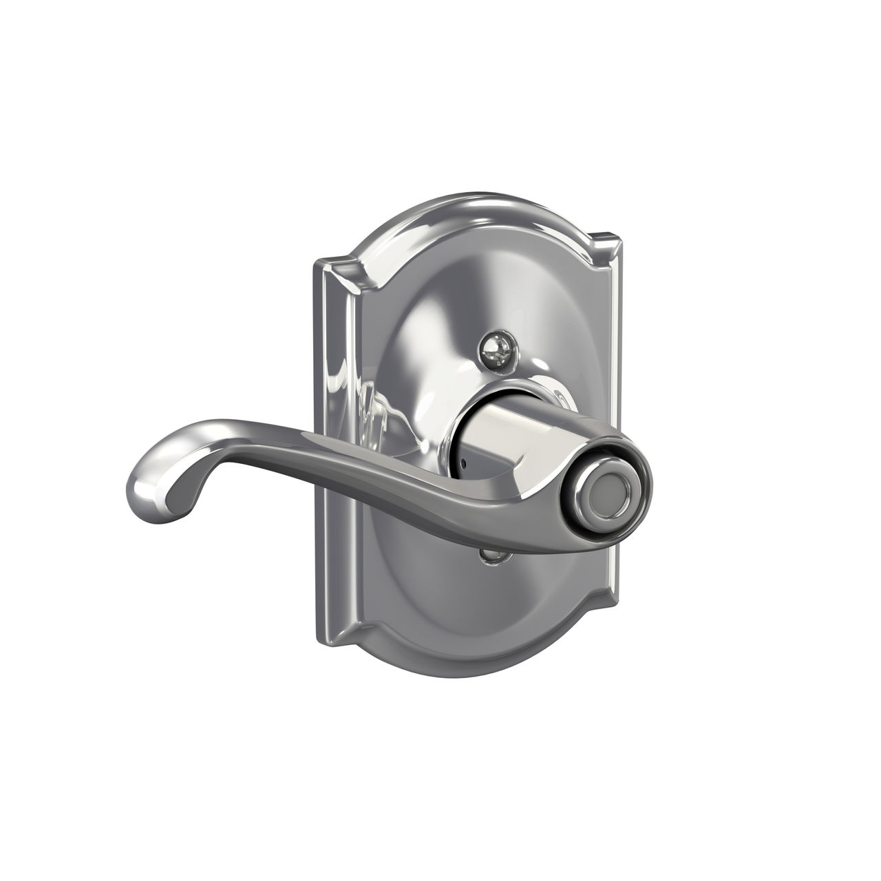 Flair Lever Bed & Bath Lock with Camelot Trim