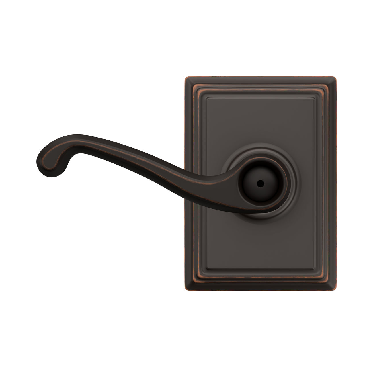 Flair Lever Bed & Bath Lock with Addison Trim