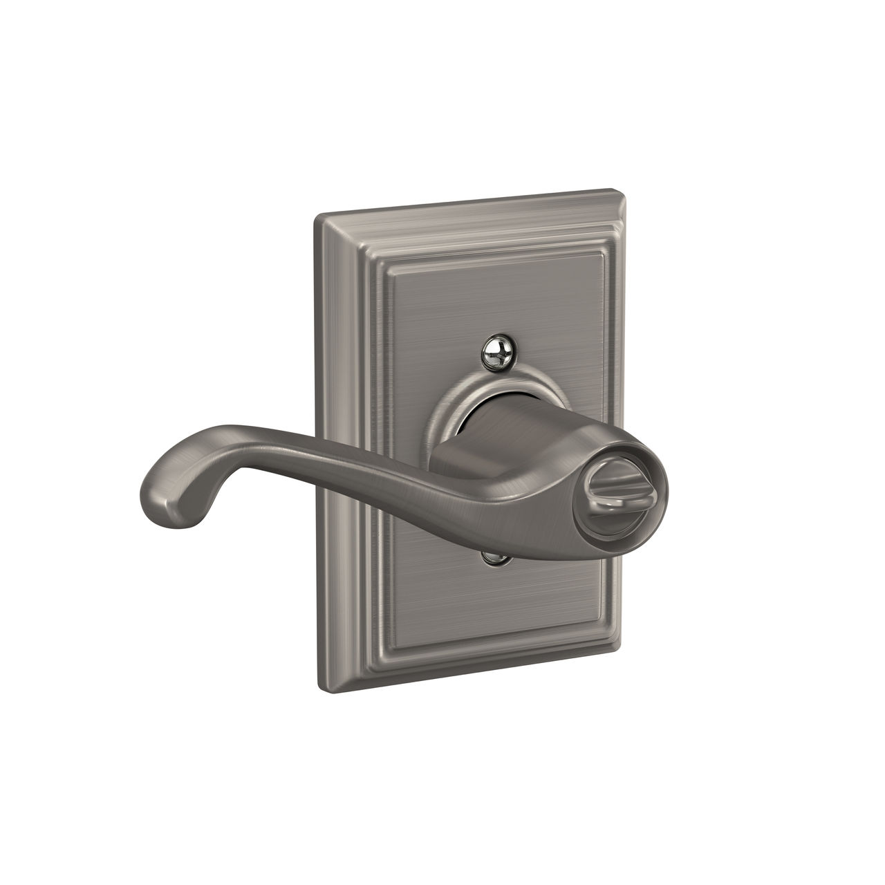 Flair Lever Keyed Entry Lock with Addison Trim