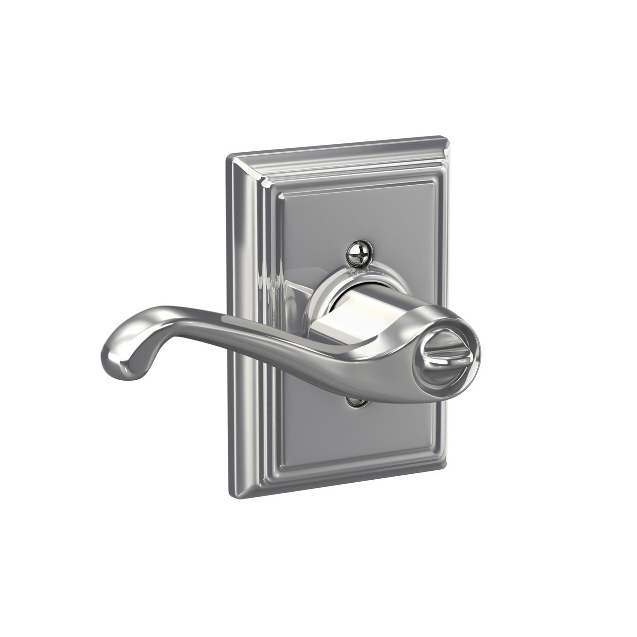 Flair Lever Keyed Entry Lock with Addison Trim