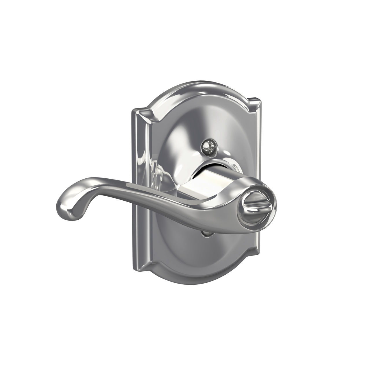 Flair Lever Keyed Entry Lock with Camelot Trim