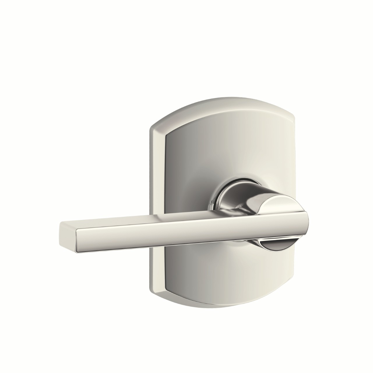 Latitude Lever Hall & Closet Lock with Greenwich Trim