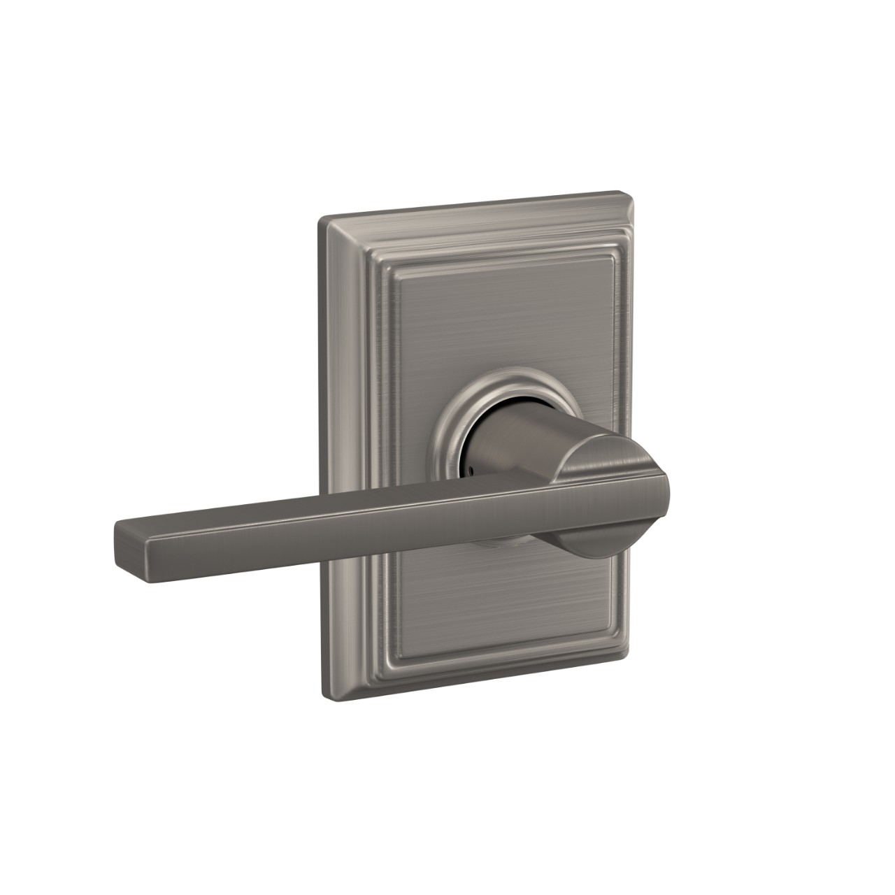 Latitude Lever Hall & Closet Lock with Addison Trim