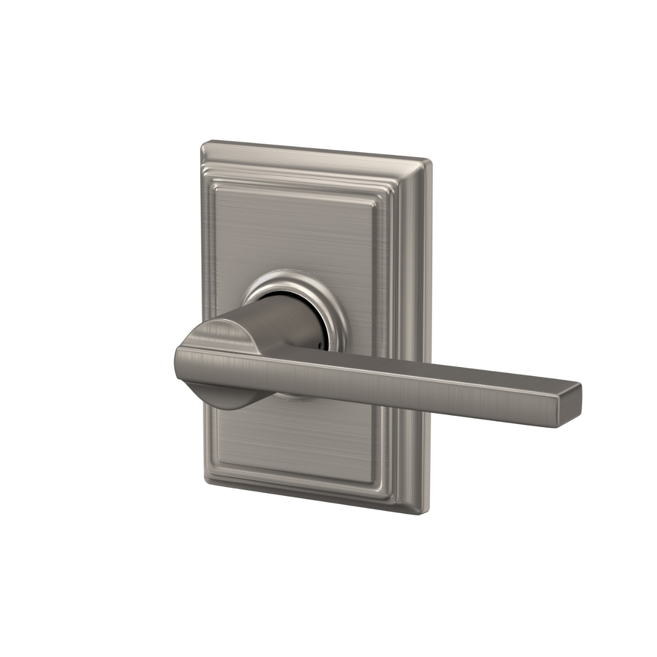 Latitude Lever Hall & Closet Lock with Addison Trim