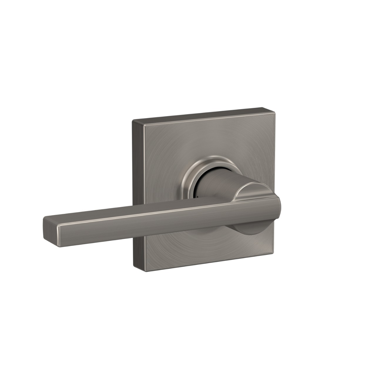 Latitude Lever Hall & Closet Lock with Collins Trim