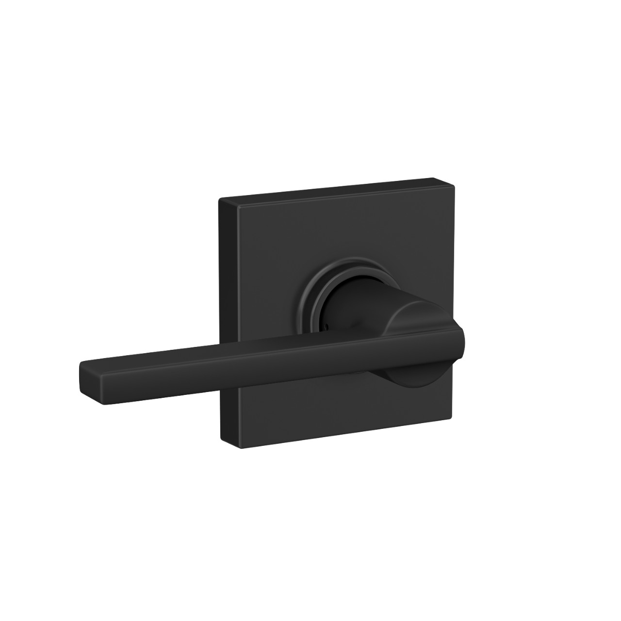 Latitude Lever Hall & Closet Lock with Collins Trim