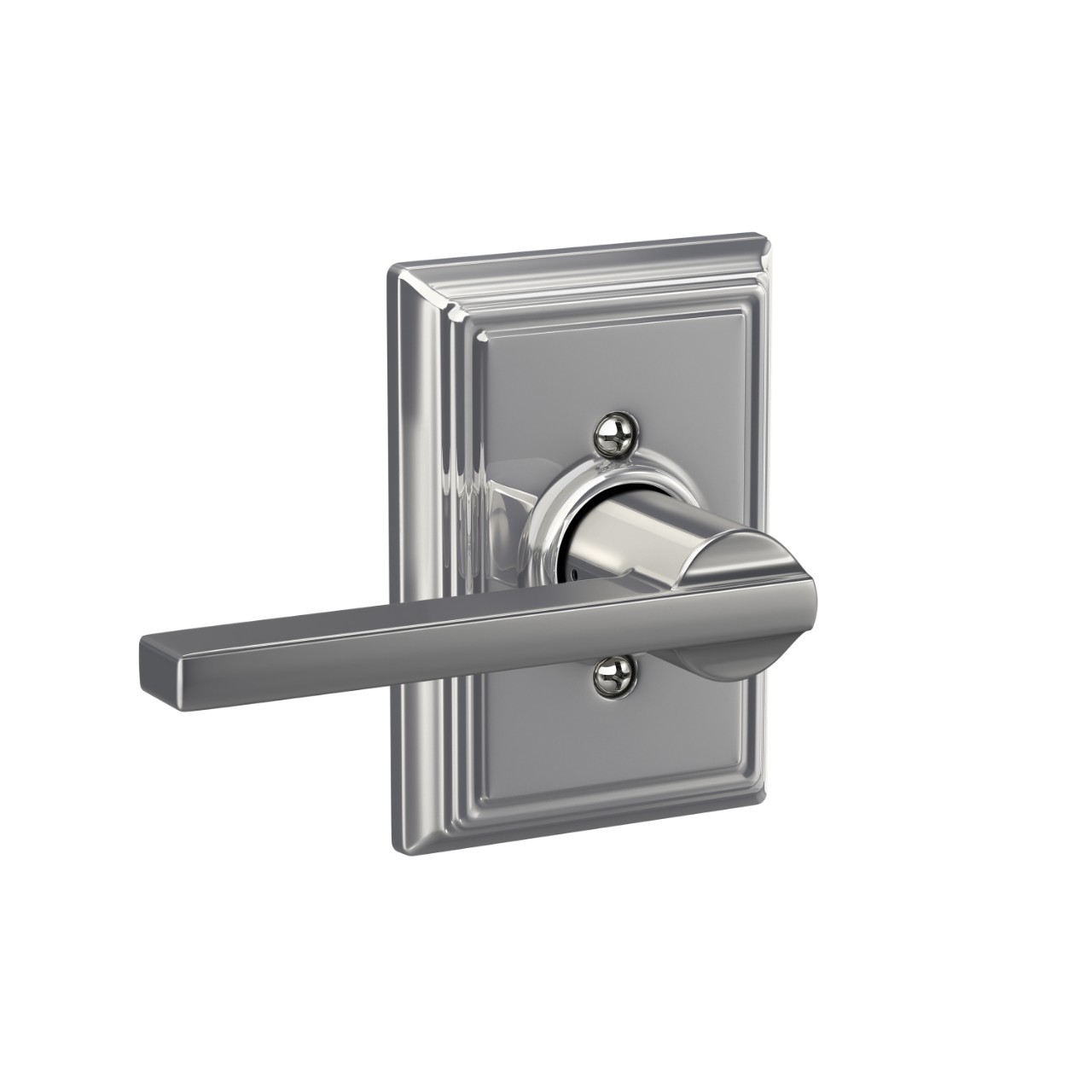 Latitude Lever Hall & Closet Lock with Addison Trim