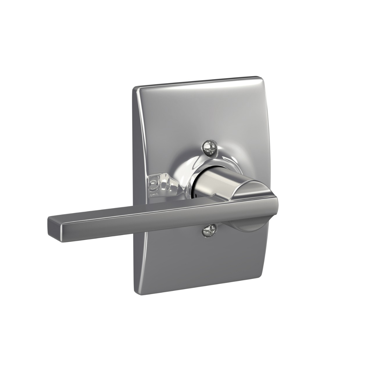 Latitude Lever Hall & Closet Lock with Century Trim