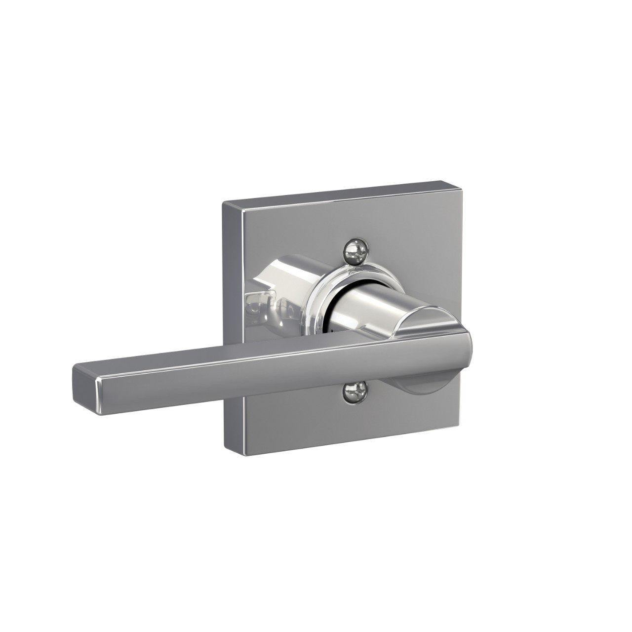 Latitude Lever Hall & Closet Lock with Collins Trim