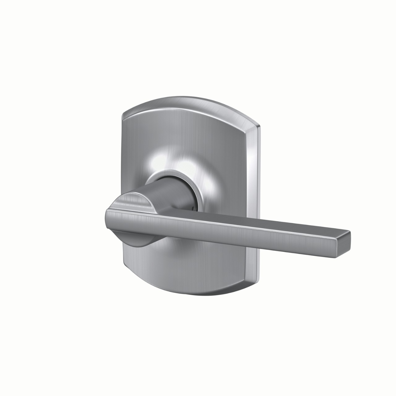 Latitude Lever Hall & Closet Lock with Greenwich Trim
