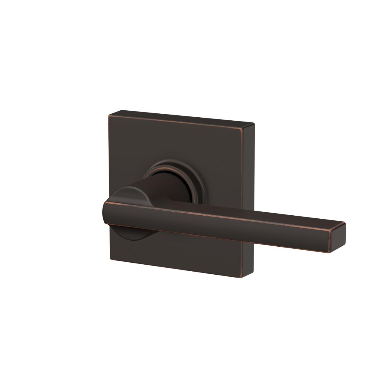 Latitude Lever Hall & Closet Lock with Collins Trim