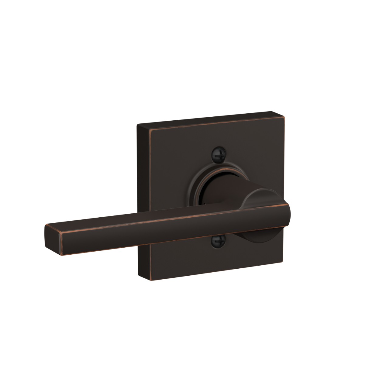 Latitude Lever Hall & Closet Lock with Collins Trim