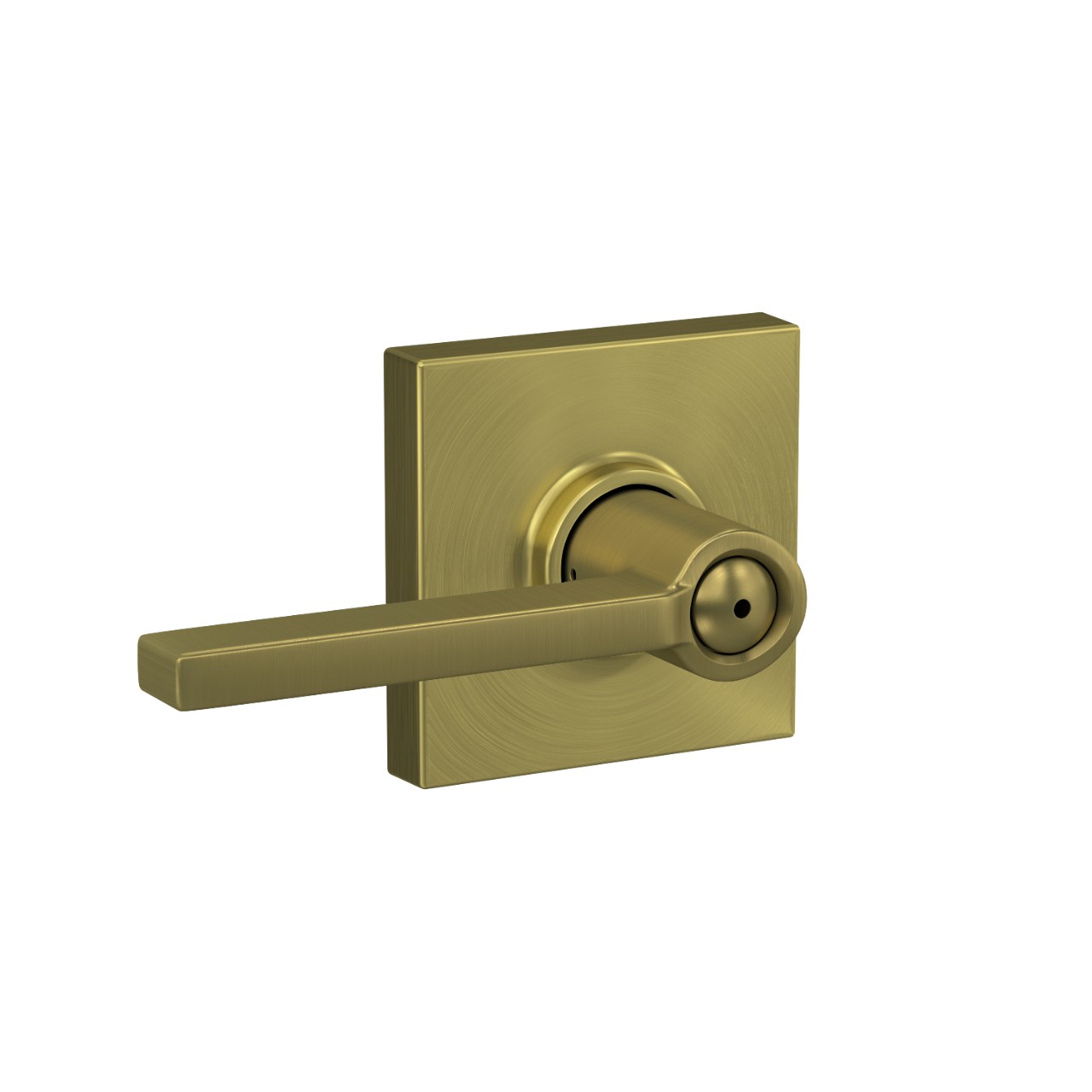 Latitude lever Bed & Bath Lock with Collins Trim