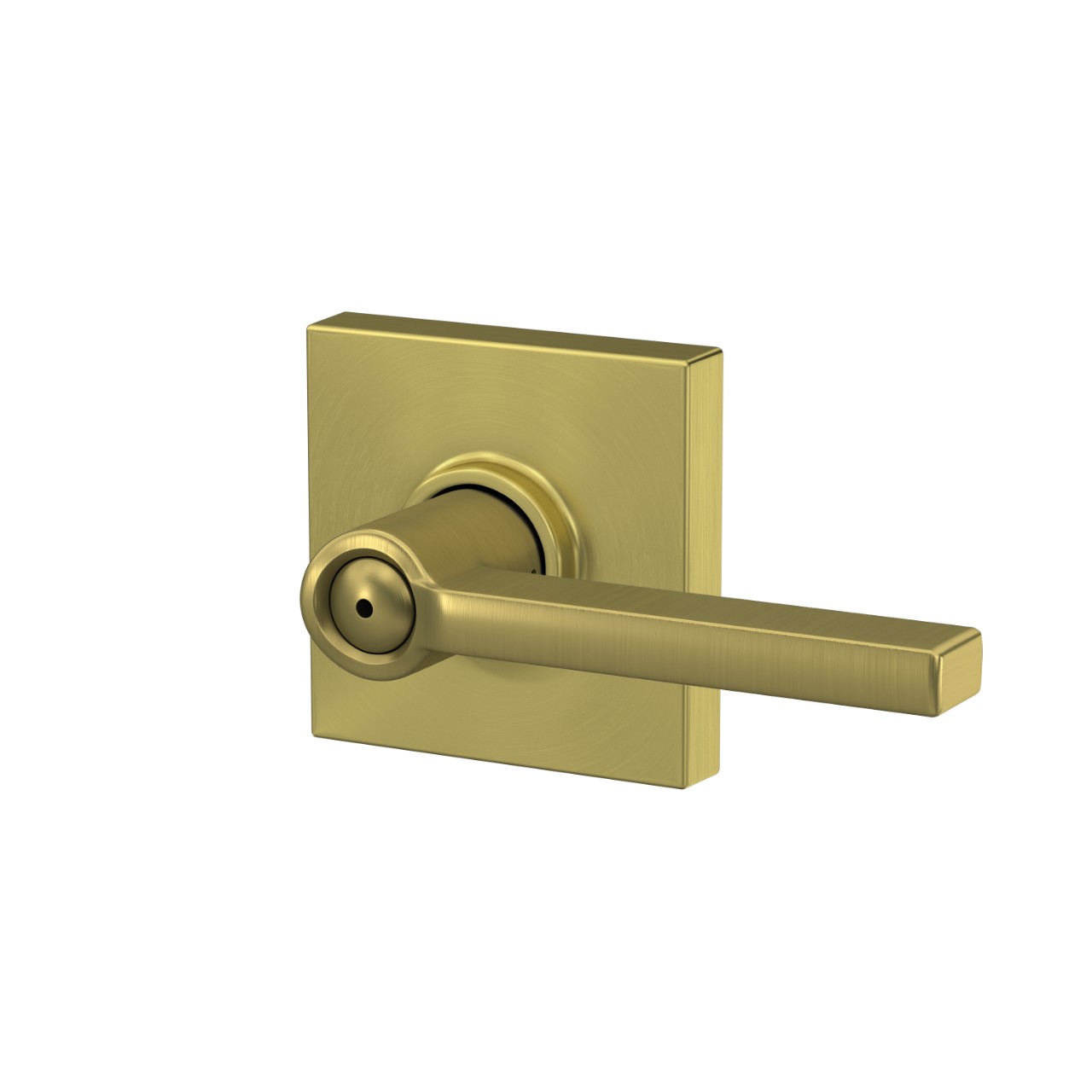 Latitude lever Bed & Bath Lock with Collins Trim
