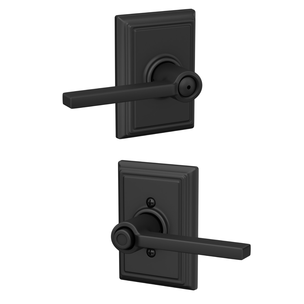Latitude Lever Bed & Bath Lock with Addison Trim