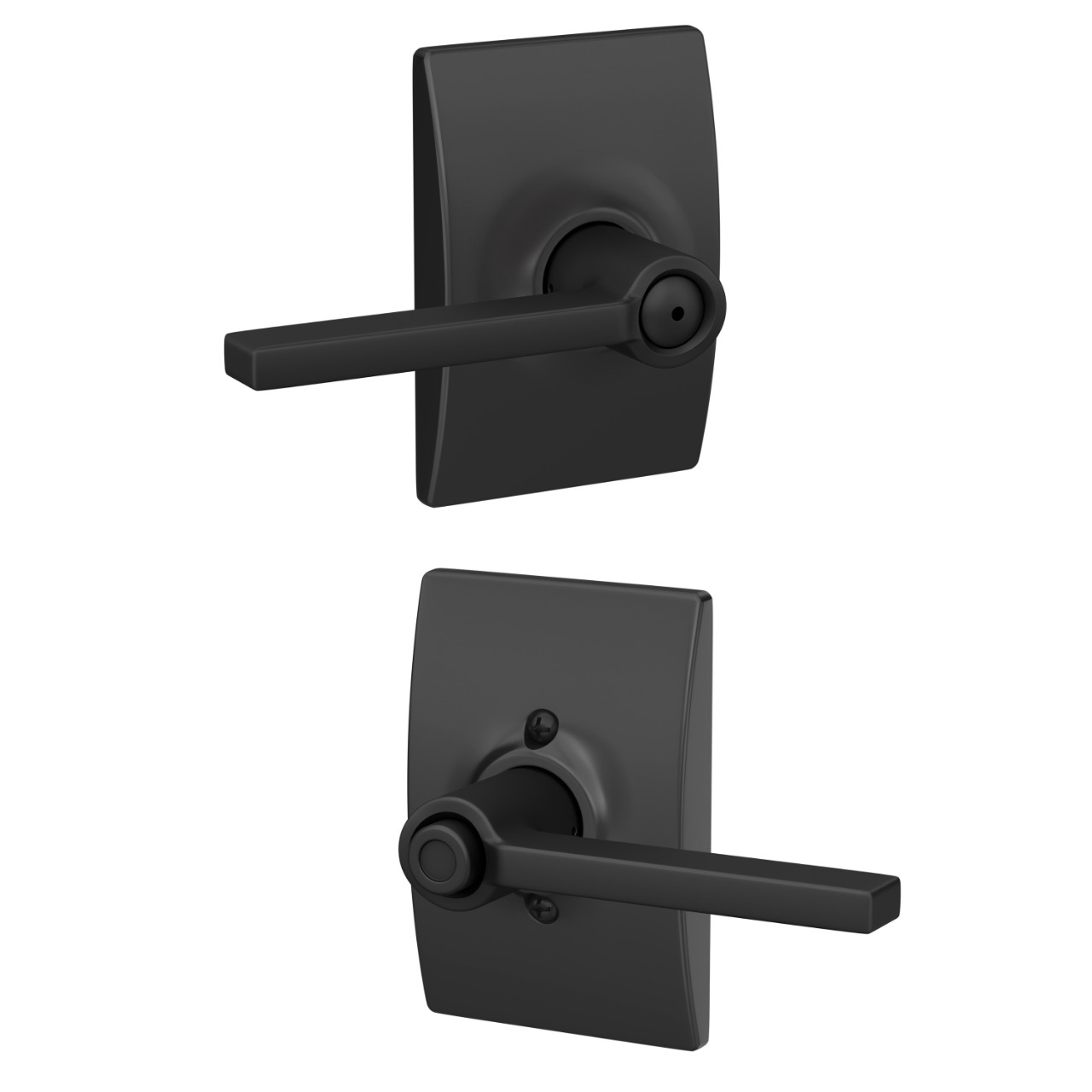 Latitude Lever Bed & Bath Lock with Century Trim