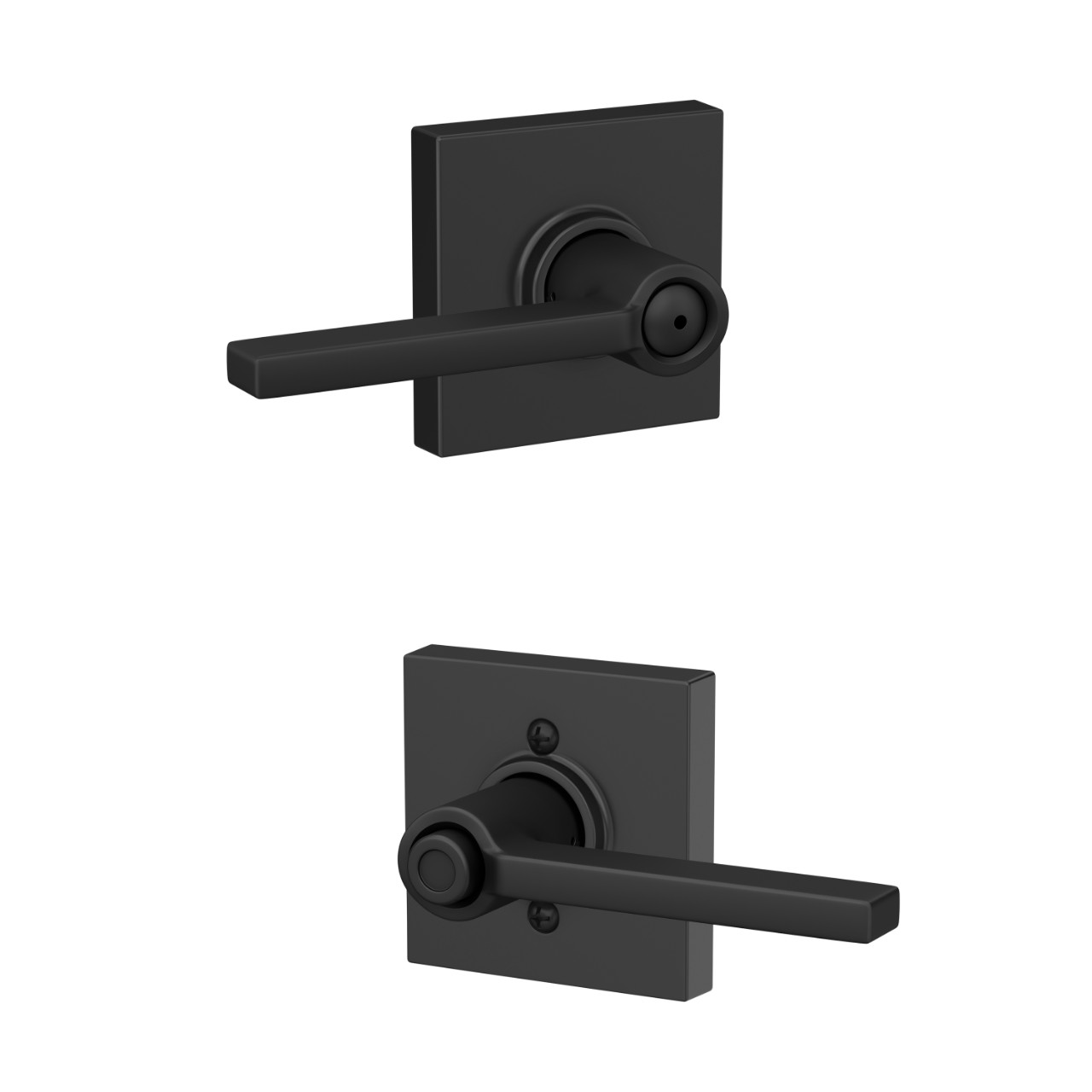 Latitude lever Bed & Bath Lock with Collins Trim