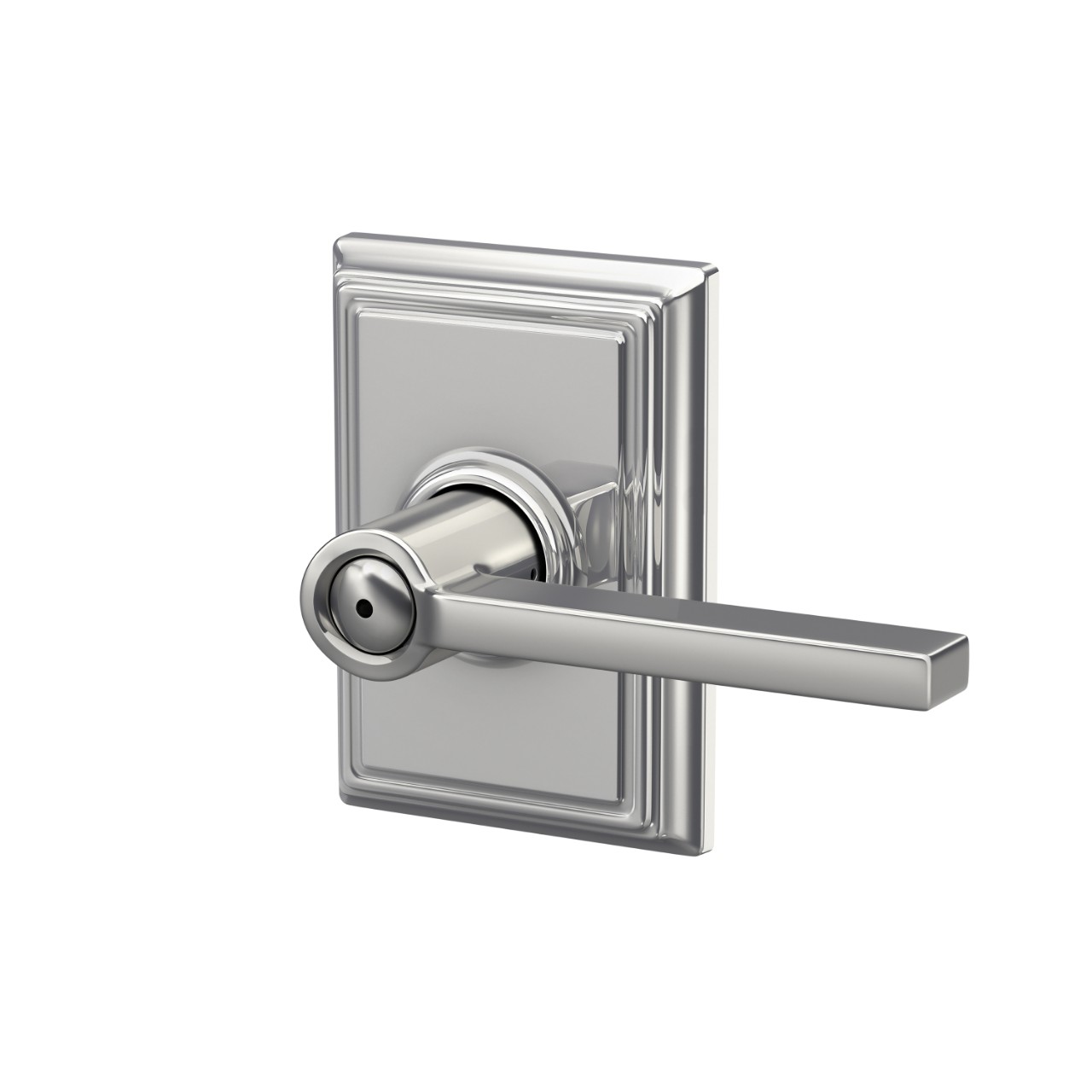 Latitude Lever Bed & Bath Lock with Addison Trim