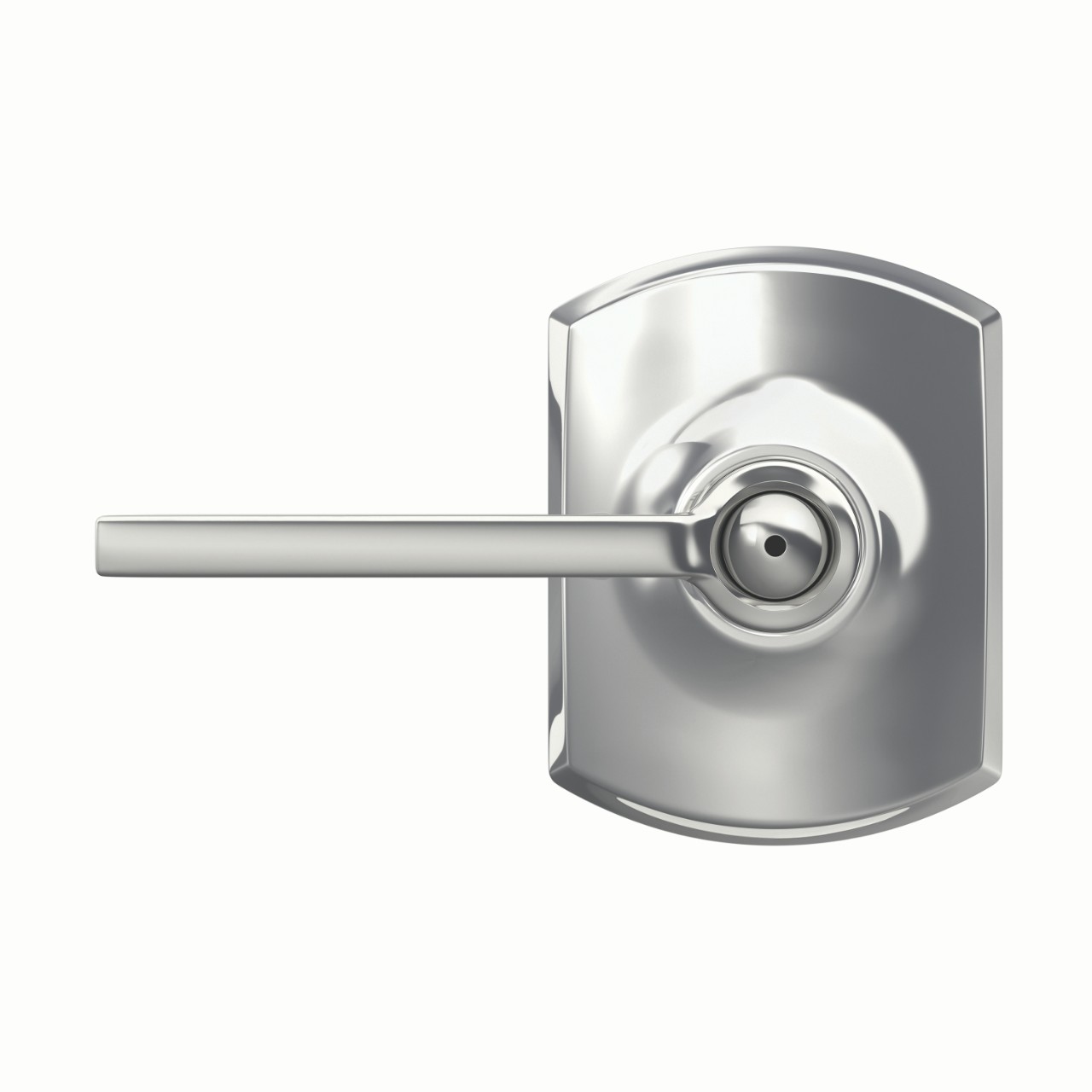Latitude Lever Bed & Bath Lock with Greenwich Trim