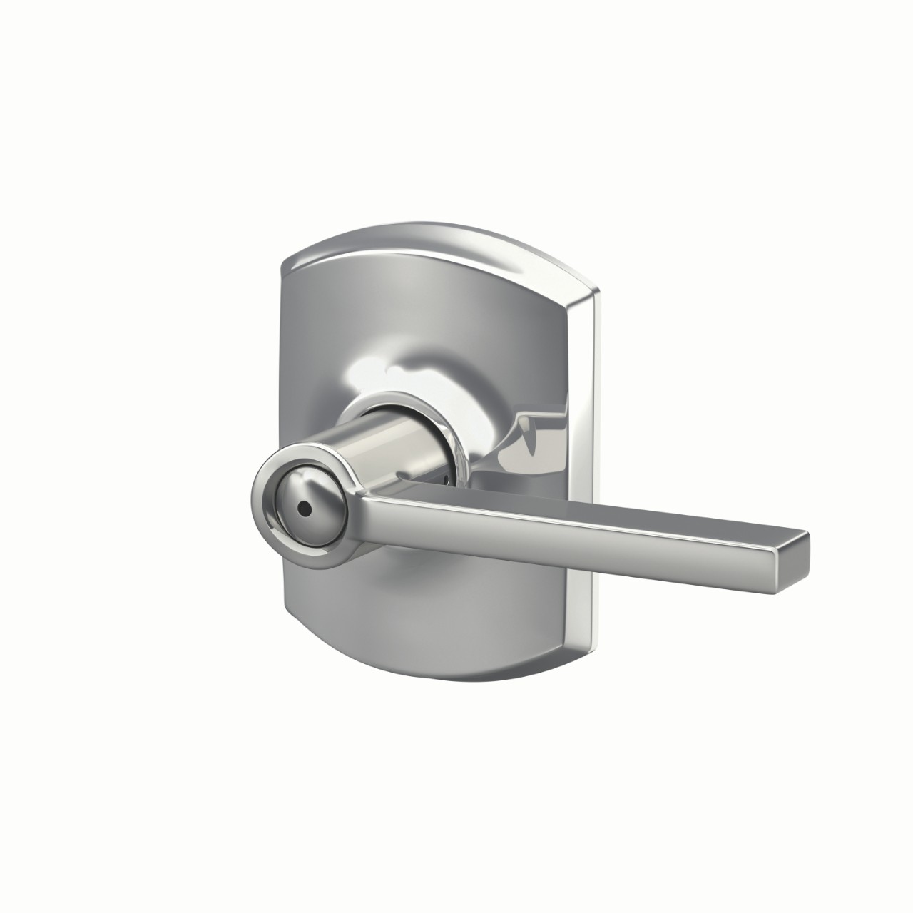Latitude Lever Bed & Bath Lock with Greenwich Trim