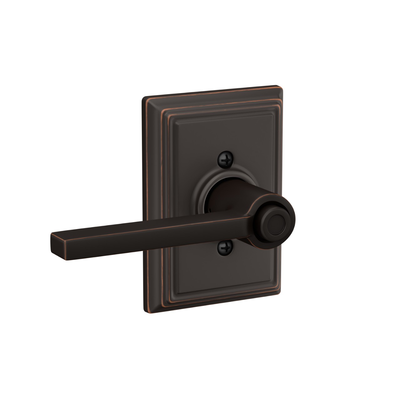 Latitude Lever Bed & Bath Lock with Addison Trim