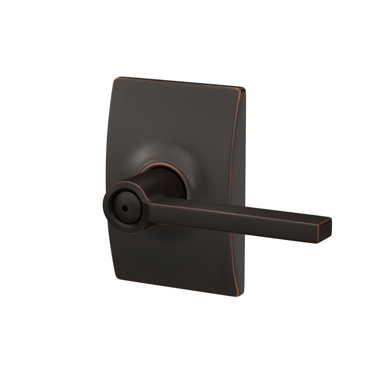 Latitude Lever Bed & Bath Lock with Century Trim