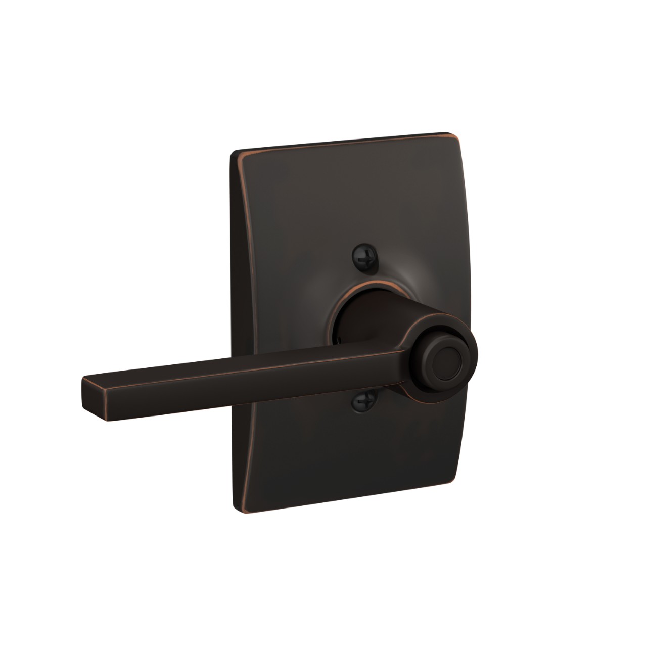 Latitude Lever Bed & Bath Lock with Century Trim