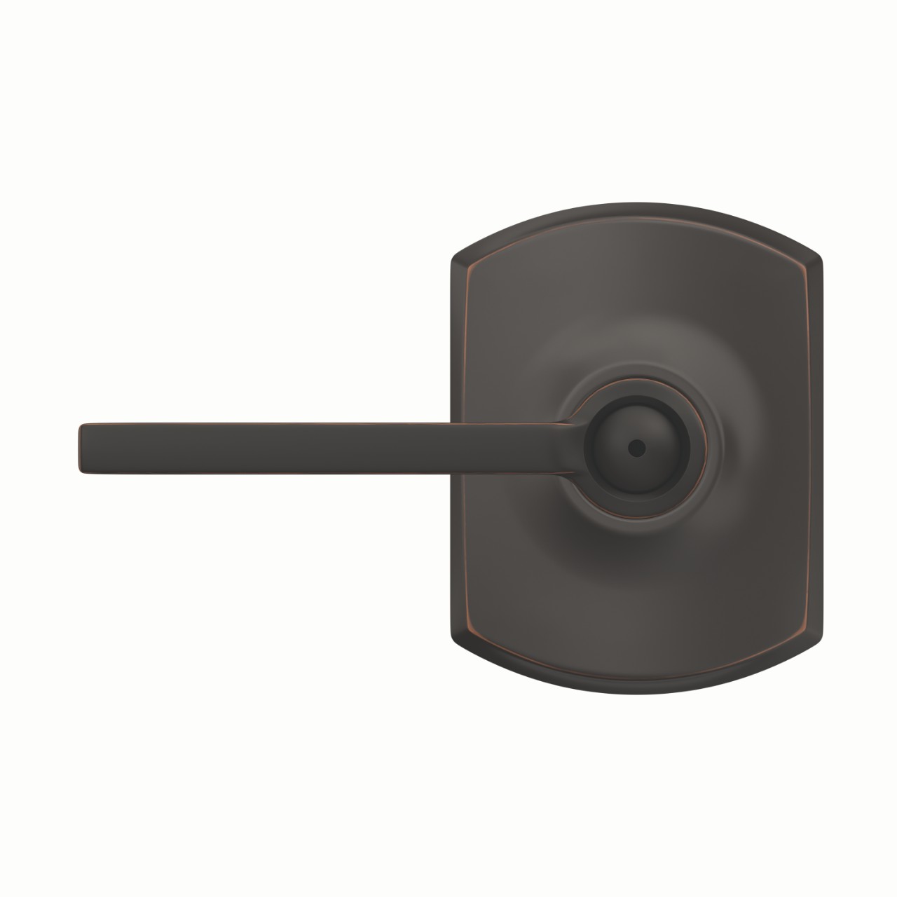 Latitude Lever Bed & Bath Lock with Greenwich Trim