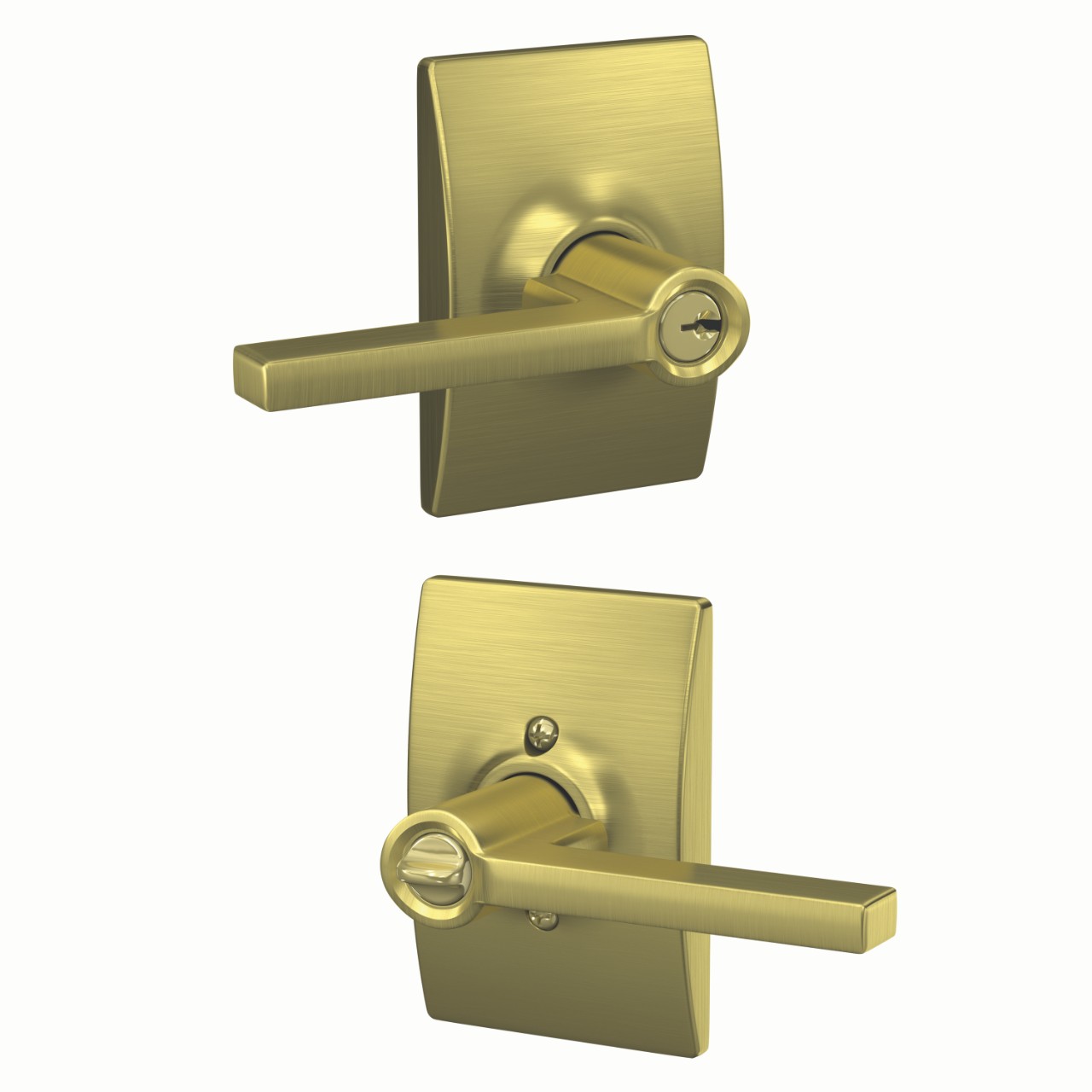Latitude Lever Keyed Entry Lock with Century Trim