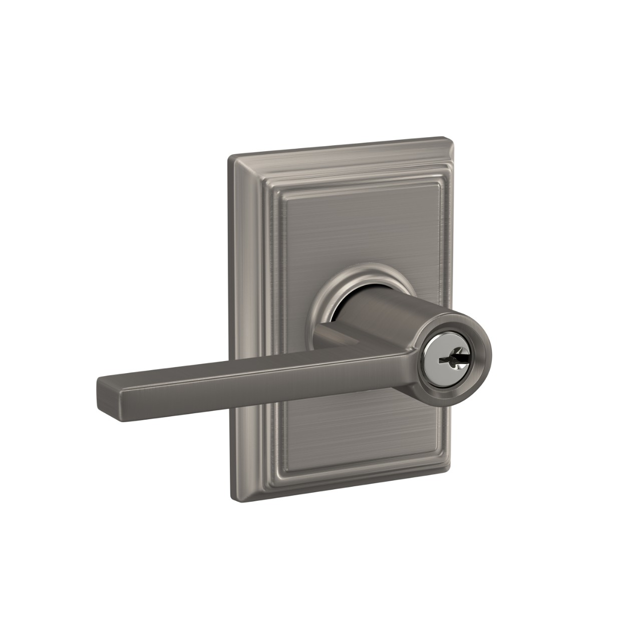 Latitude Lever Keyed Entry Lock with Addison Trim