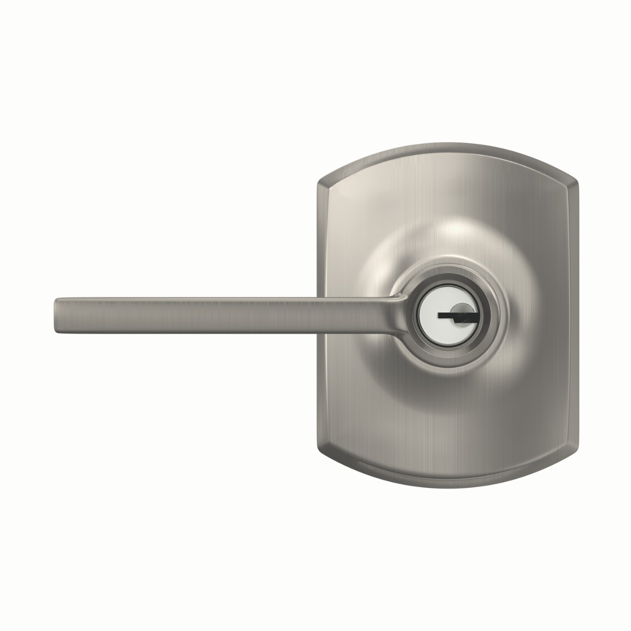 Latitude Lever Keyed Entry Lock with Greenwich Trim