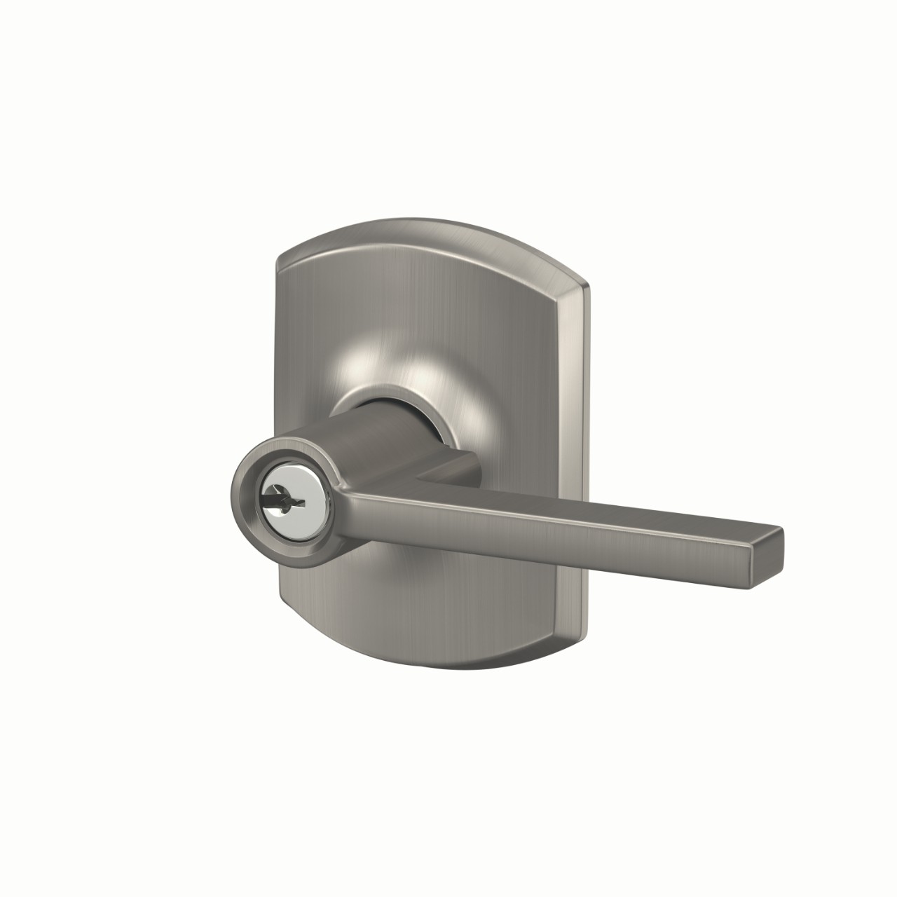 Latitude Lever Keyed Entry Lock with Greenwich Trim