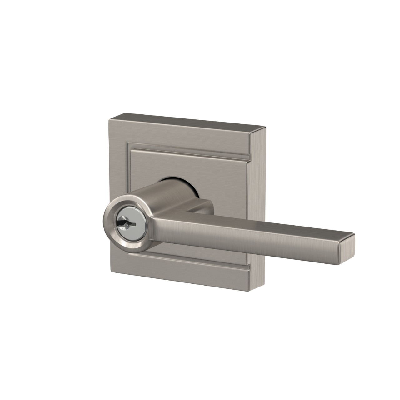 Latitude Lever Keyed Entry Lock with Upland Trim
