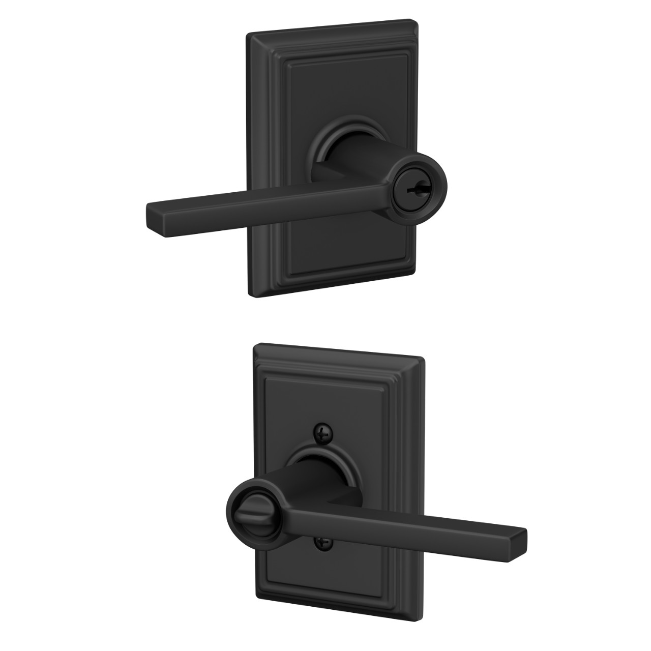 Latitude Lever Keyed Entry Lock with Addison Trim