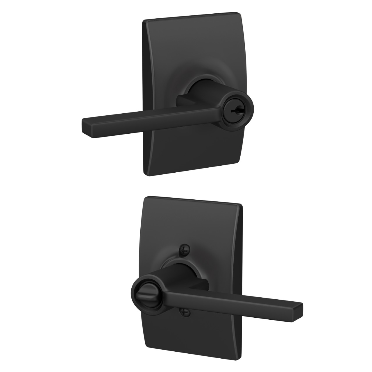 Latitude Lever Keyed Entry Lock with Century Trim
