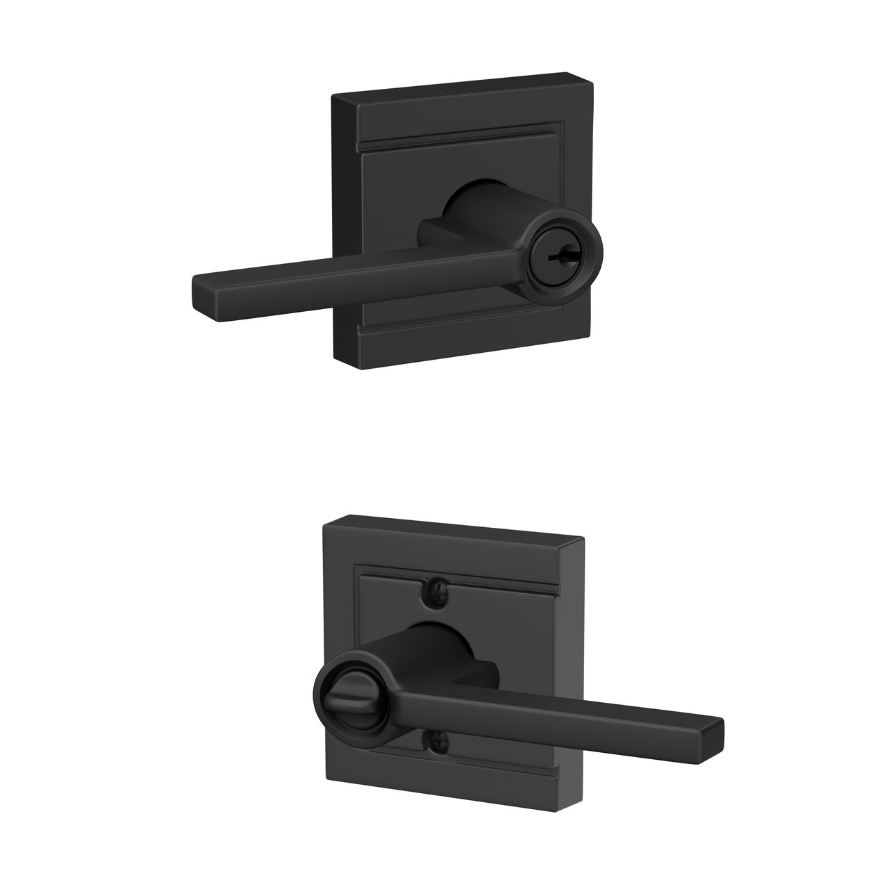 Latitude Lever Keyed Entry Lock with Upland Trim
