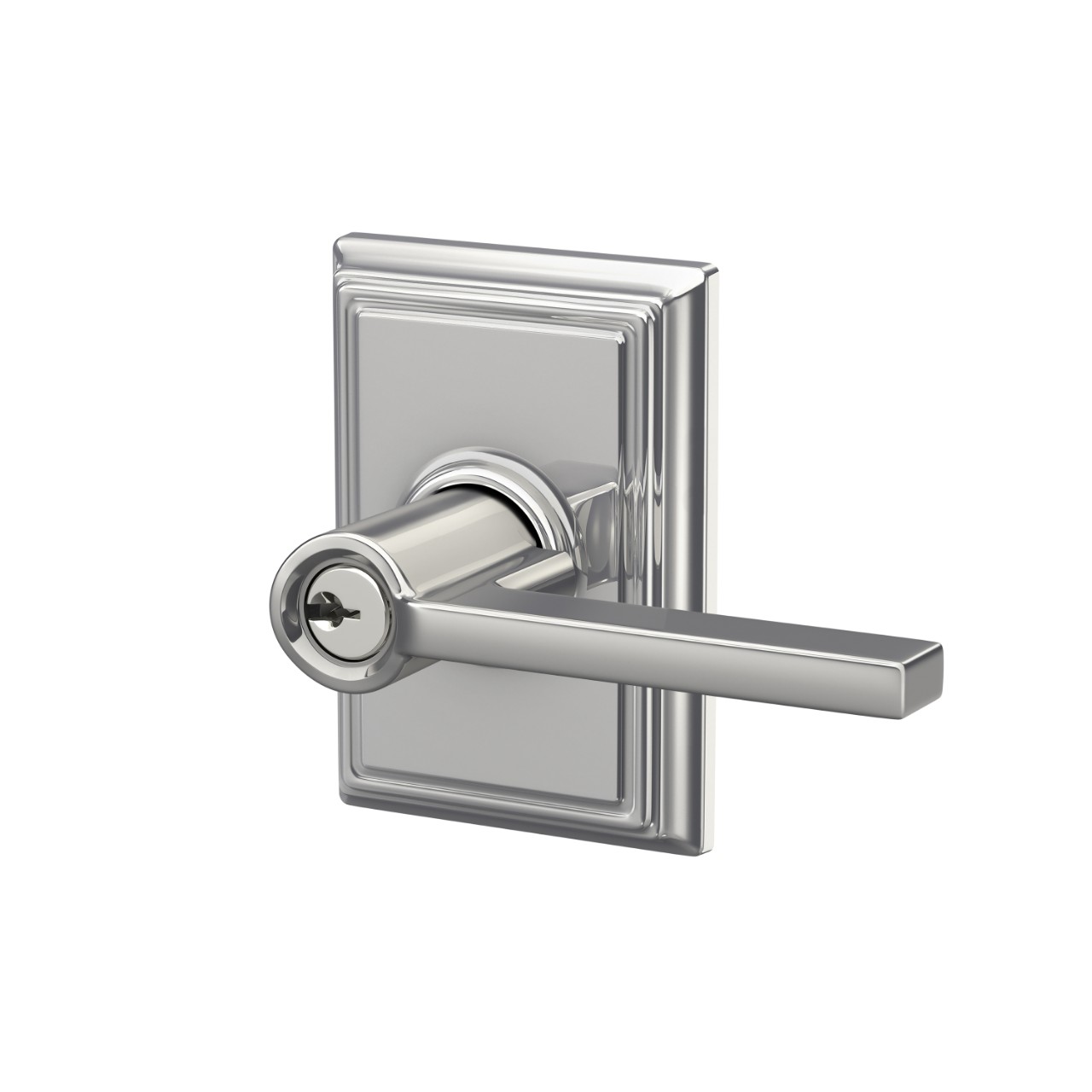Latitude Lever Keyed Entry Lock with Addison Trim