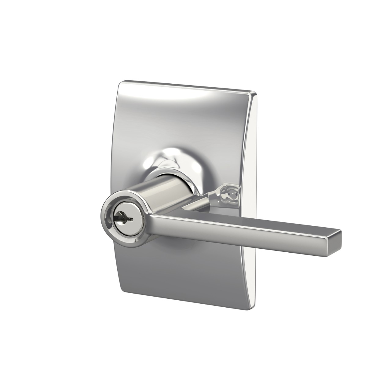 Latitude Lever Keyed Entry Lock with Century Trim