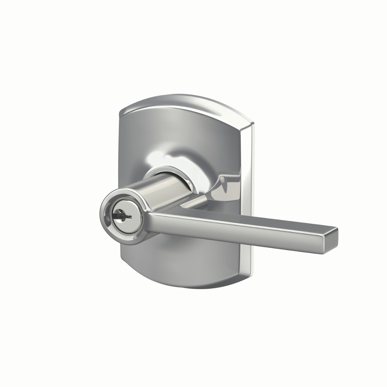 Latitude Lever Keyed Entry Lock with Greenwich Trim