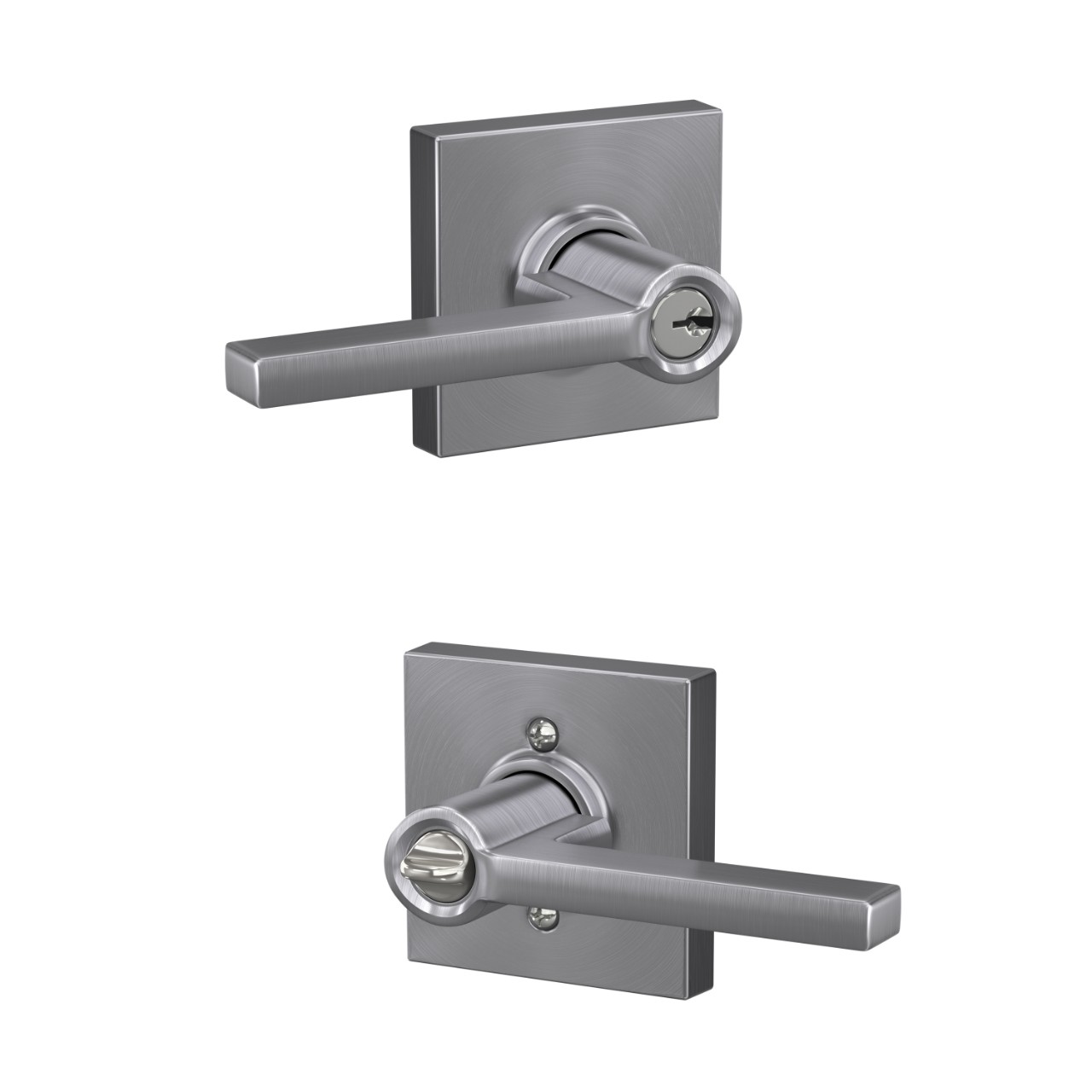 Latitude lever Keyed Entry lock with Collins Trim