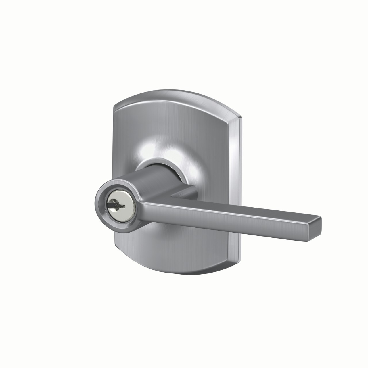 Latitude Lever Keyed Entry Lock with Greenwich Trim