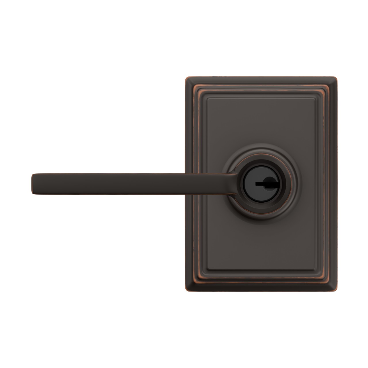 Latitude Lever Keyed Entry Lock with Addison Trim