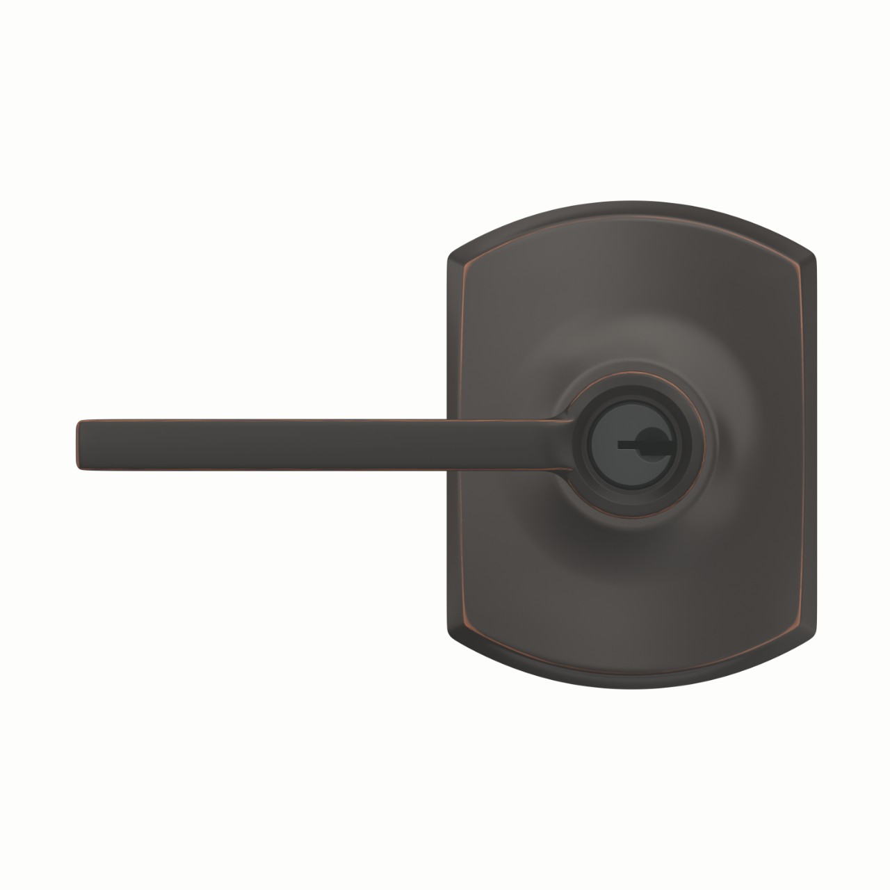 Latitude Lever Keyed Entry Lock with Greenwich Trim