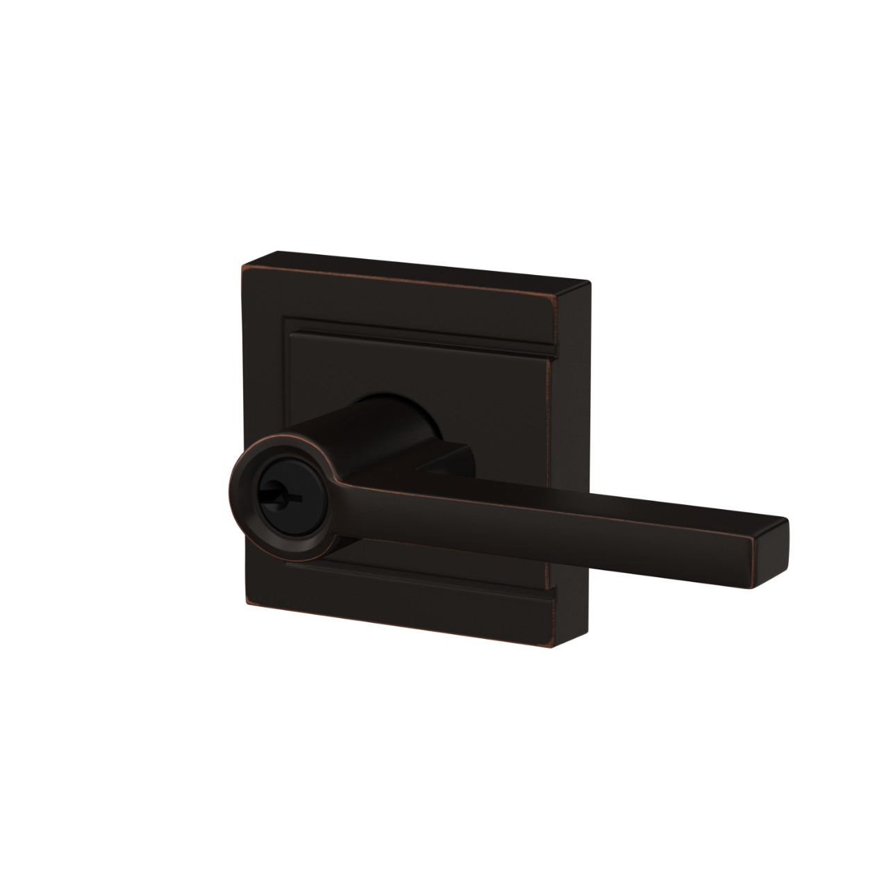 Latitude Lever Keyed Entry Lock with Upland Trim
