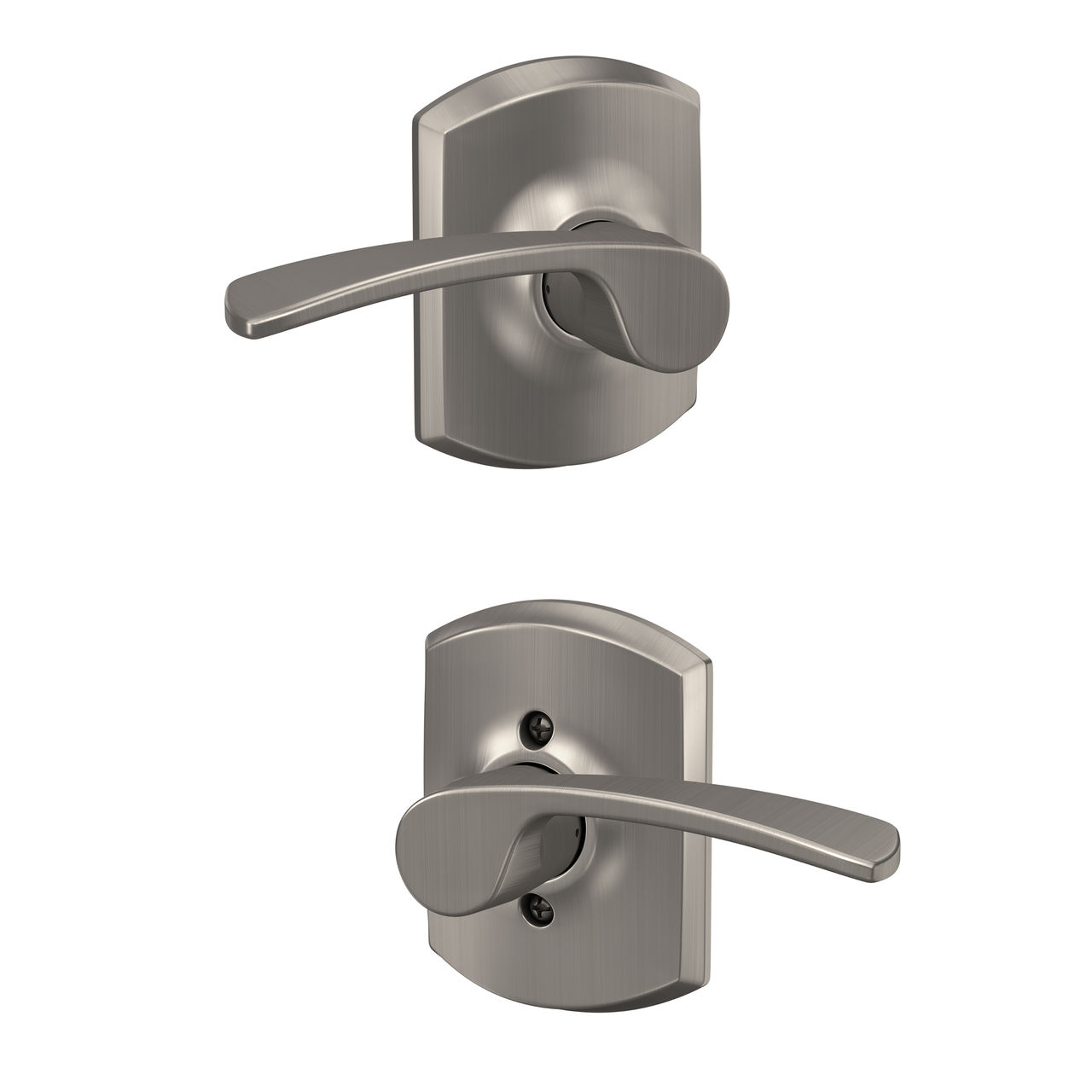 Merano Lever Hall & Closet Lock with Greenwich Trim