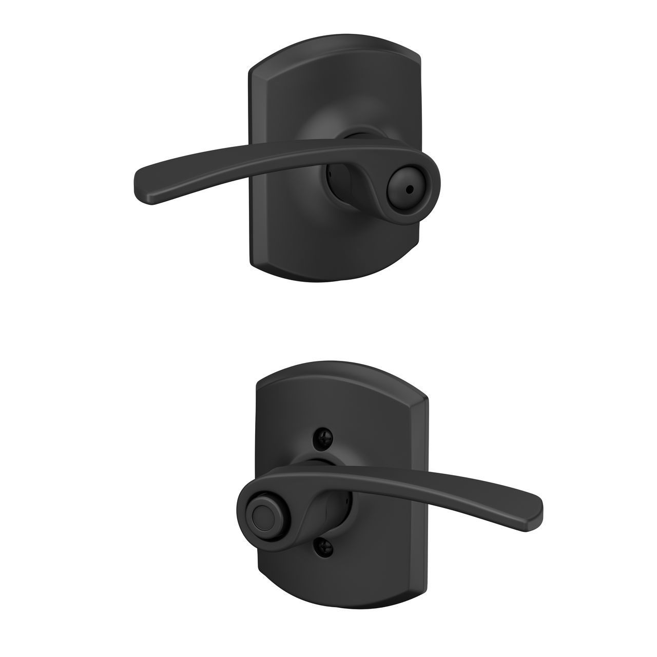 Merano Lever Bed & Bath Lock with Greenwich Trim